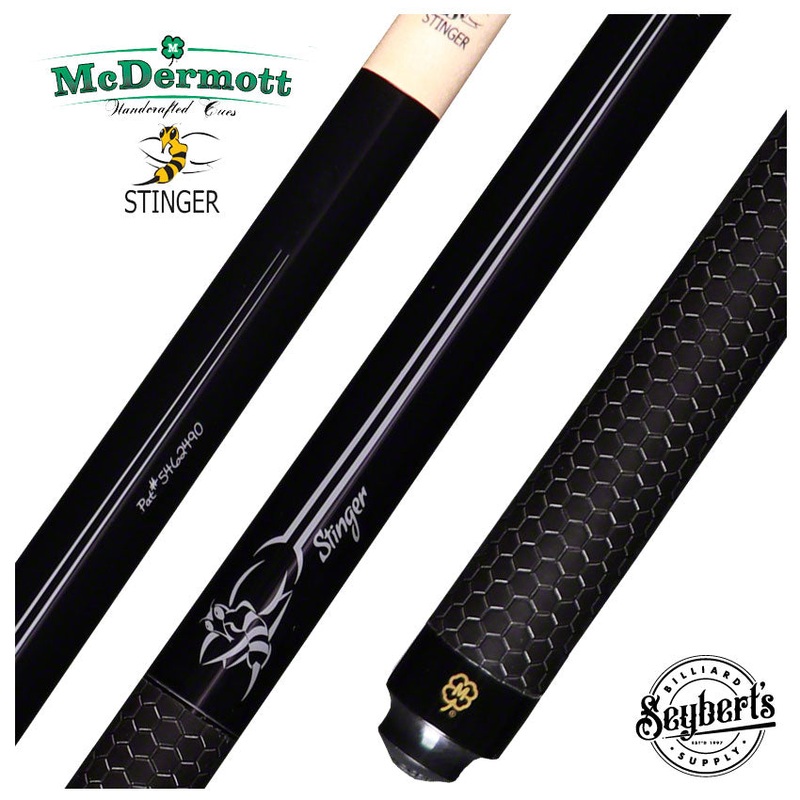 McDermott Stinger Black and Gray Break/Jump Cue with Sport Wrap – NG08