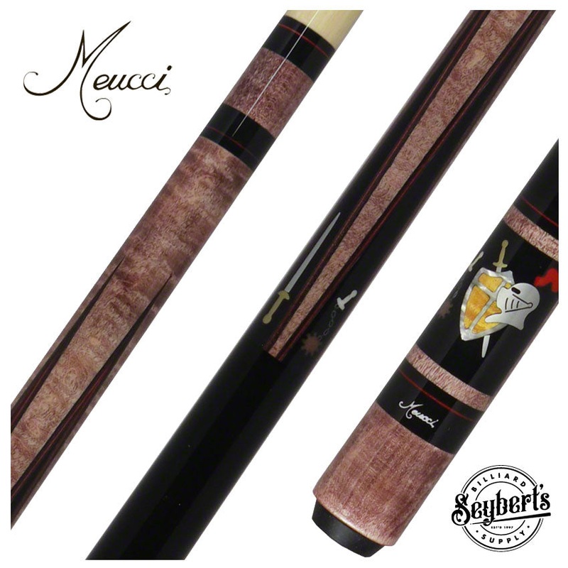 Meucci Hall Of Fame Medieval Burgundy Stained Pool Cue with Pro Shaft – HOF07BURPRO