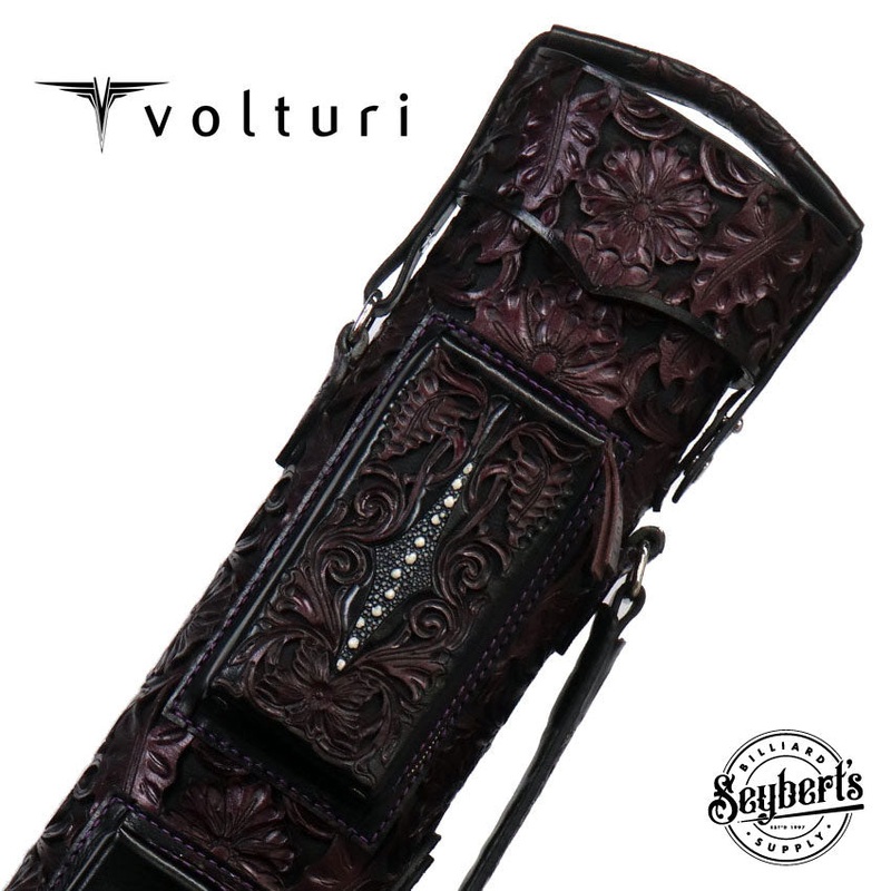 Volturi Custom Hanging Gardens Purple 4×8 Hard Pool Cue Case – VCHG4X8PUR