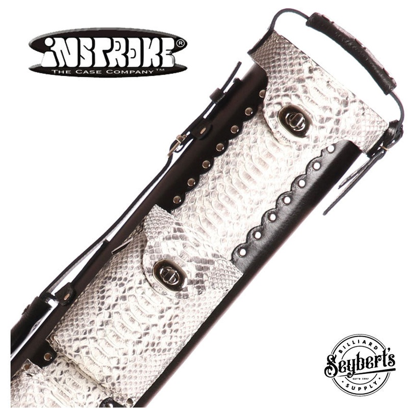Instroke Custom Python Skin & Leather 2×4 Pool Cue Case – SPINSPYTHON24