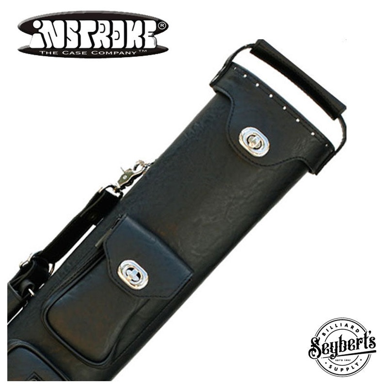 Instroke Premier Black 2×2 Pool Cue Case – P2X2B