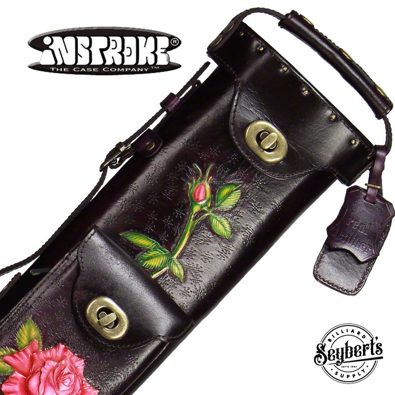 Instroke Red Rose 2×4 Pool Cue Case – 24ROSER