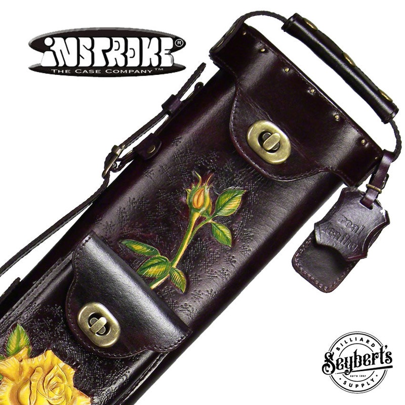 Instroke Yellow Rose 2×4 Pool Cue Case – 24ROSEY