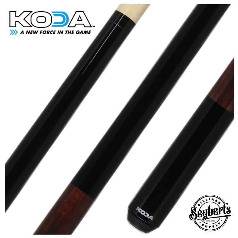KODA Black with Cocobolo Graphic Pool Cue – KD22