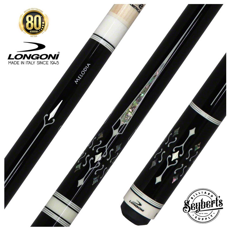 Longoni Melodia Nox Pool Cue with S2 American Wood Shaft – LG24610