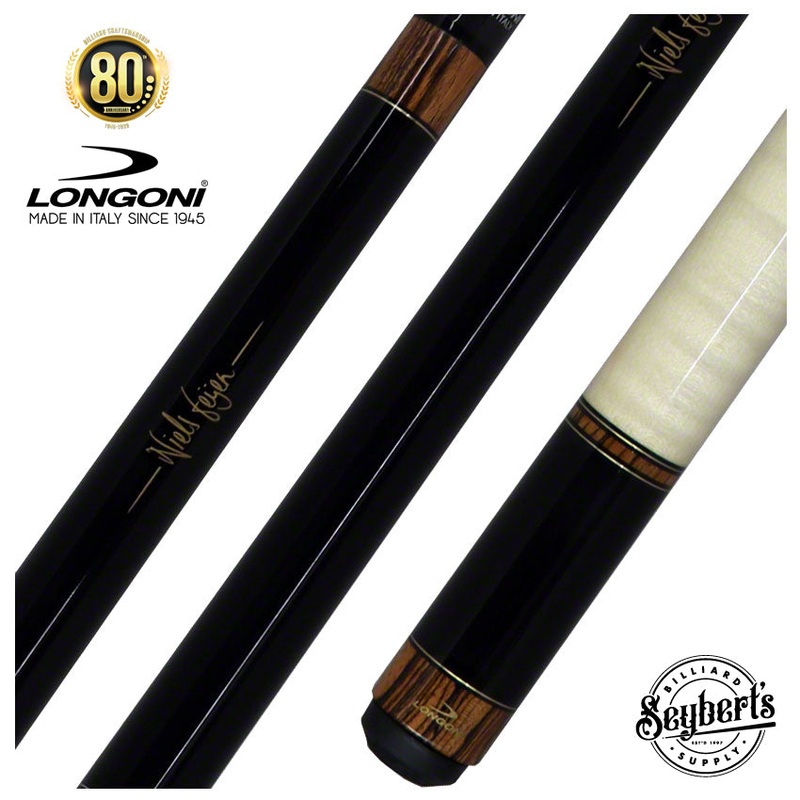 Longoni Niels Fijen Sparkle Curly Pool Cue with Luna Nera American Pure Graphite Shaft – LG24704