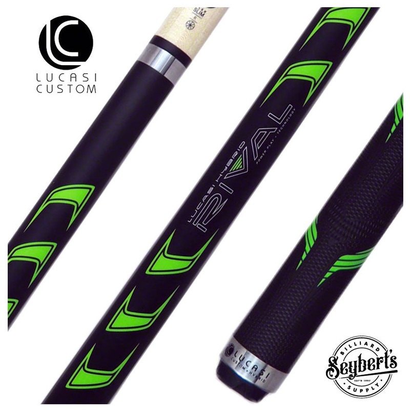 Lucasi Rival Black/Metallic Green Pool Cue – LHRV24