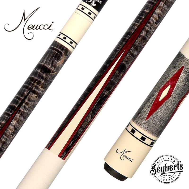 Meucci EC7R Economy Pool Cue 7 Red Pool Cue with Carbon Shaft – EC7REDC