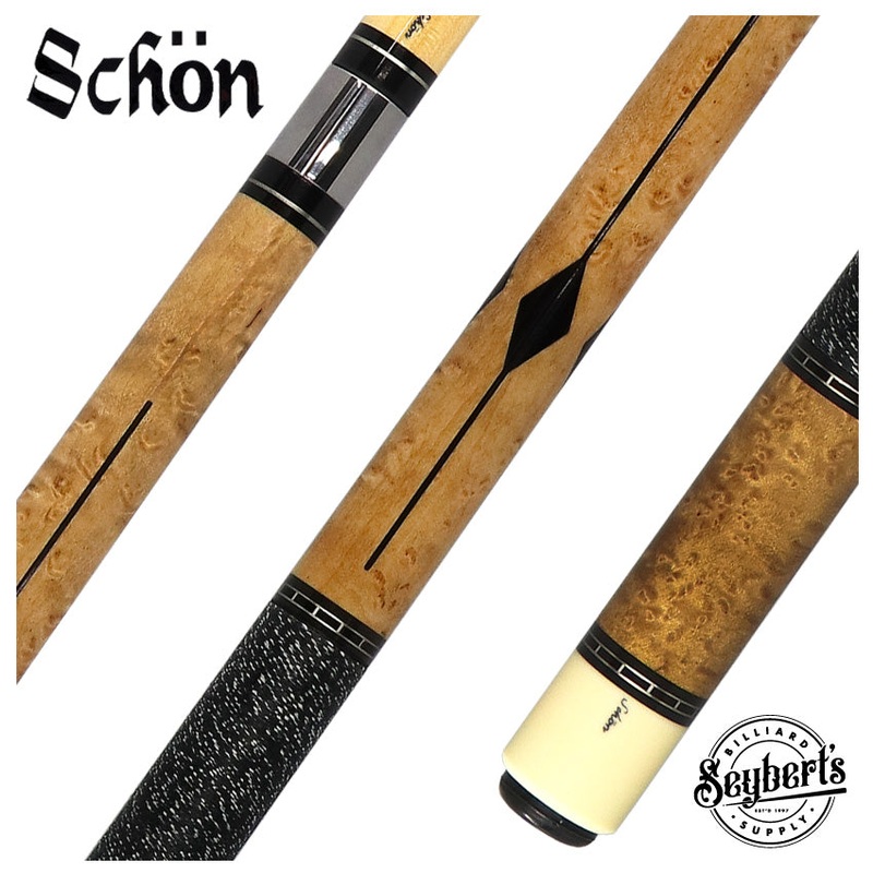 Schon Dark Stained Birdseye Maple Pool Cue – STL2DS