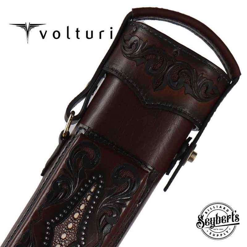 Volturi Custom Brown Venice 2×4 Hard Pool Cue Case – VCVS2x4BRNBRN