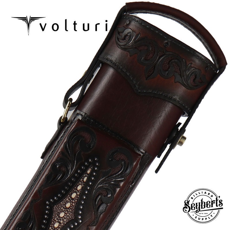 Volturi Custom Brown Venice 4×8 Hard Pool Cue Case – VCVS4X8BRNBRN