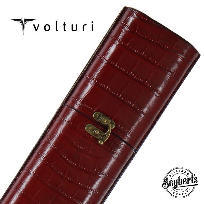 Volturi Fellini Style Burgundy 2×2 Hard Pool Cue Case – VCFS2X2BURG