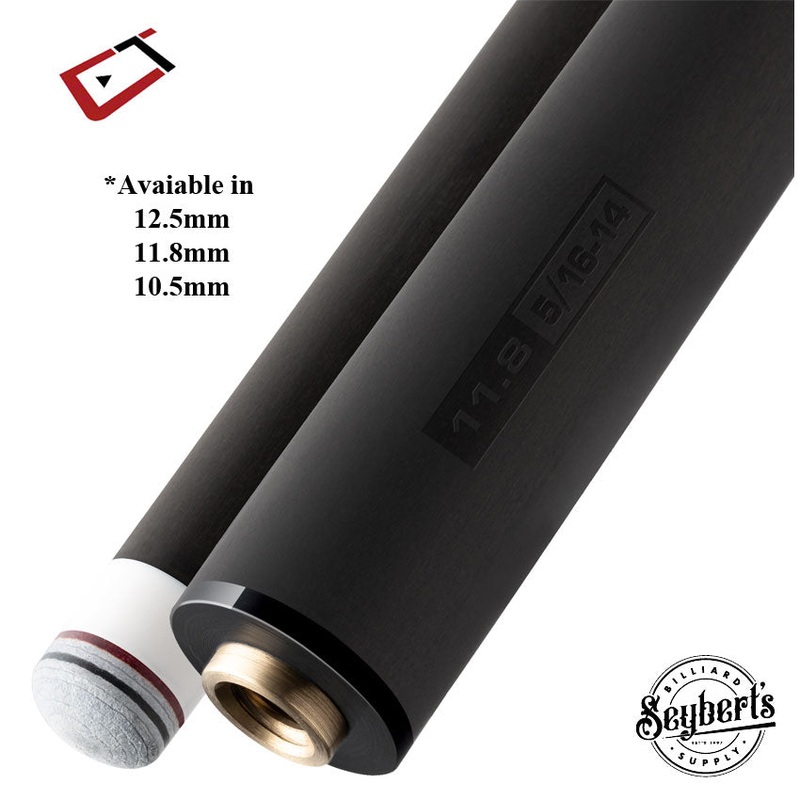 Cuetec Cynergy 5/16 x 14 Thin Collar Carbon Shaft