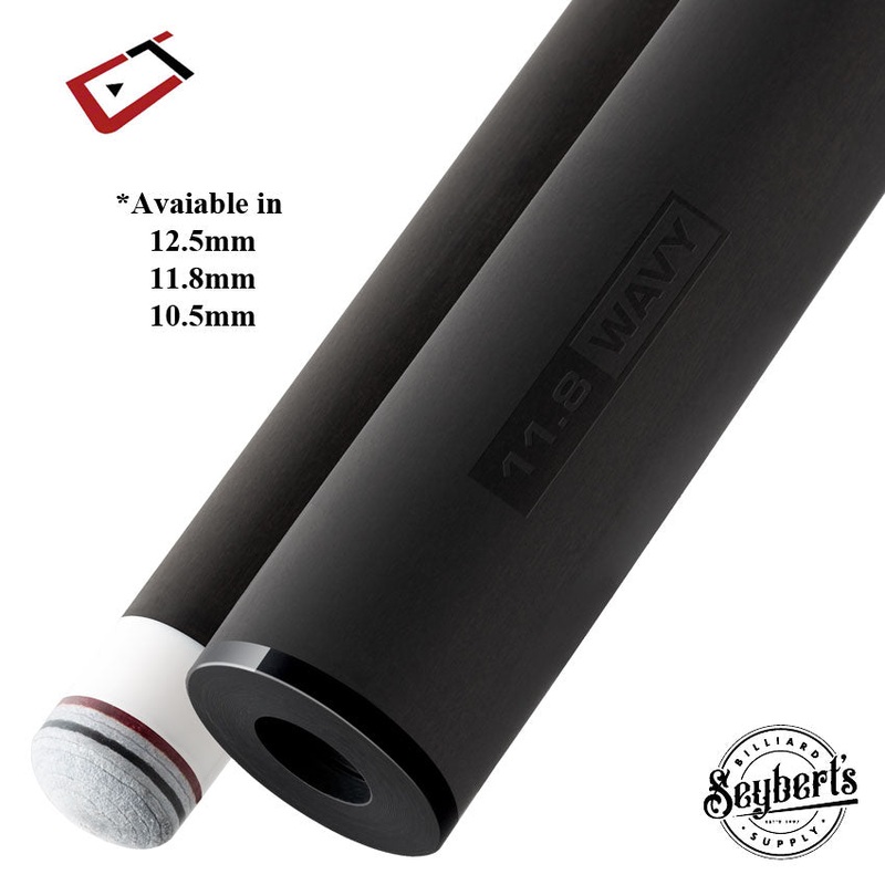 Cuetec Cynergy Mezz Wavy Joint Thin Collar Carbon Shaft