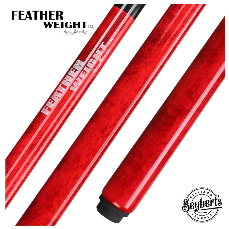 Jacoby Custom Red Feather Weight Break Cue – JFWBCRD