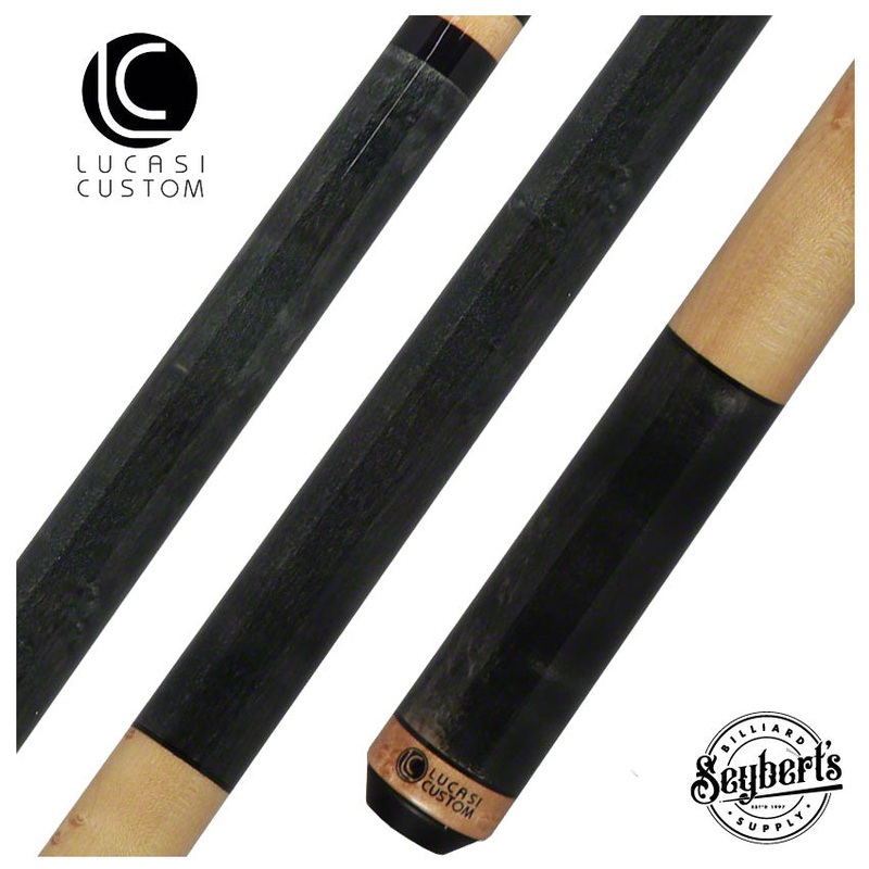Lucasi Zero Flexpoint Smoke Grey Birdseye with Natural Maple Wrapless Handle Cue – LZC5
