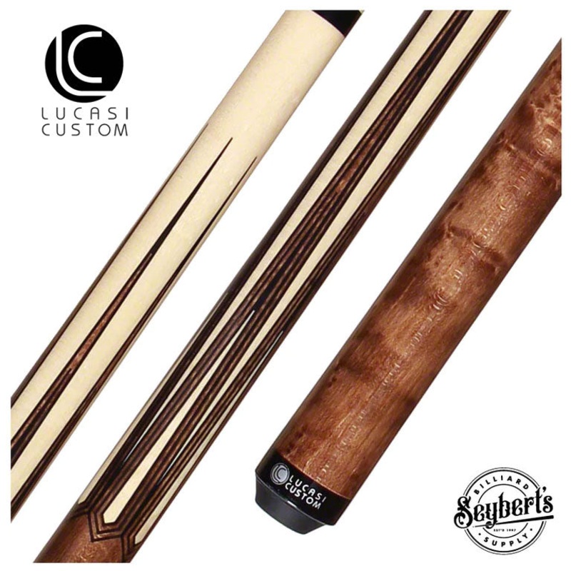 Lucasi  Zero Flexpoint Walnut Stained and Natural Sneaky Pete Pool Cue – LZSP2