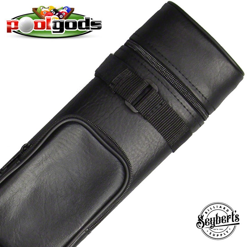 Pool Gods Silk Sleeve Black 2×2 Hard Pool Cue Case – PJ22
