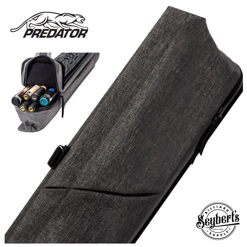 Predator Urbain Grey Top Zipper 2×4 Hard Pool Cue Case – PREU2X4GRH