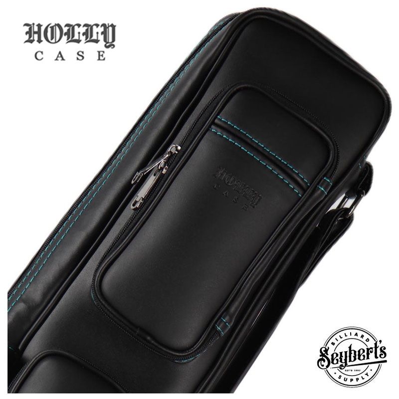 Holly Butterfly Stitched Turquoise 3×5 Pool Cue Case – BTF35T