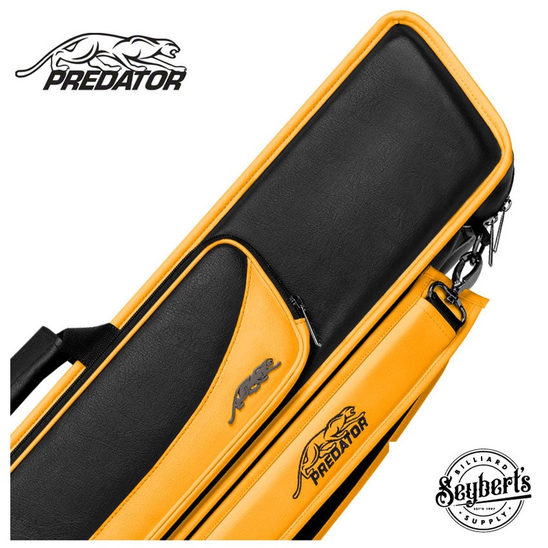 Predator Roadline Black/Yellow 4×8 Soft Pool Cue Case – C48BLKYELS