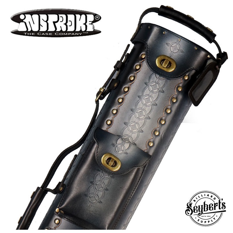 Instroke Saddle D05 Black 2×4 Pool Cue Case – 24D05BK