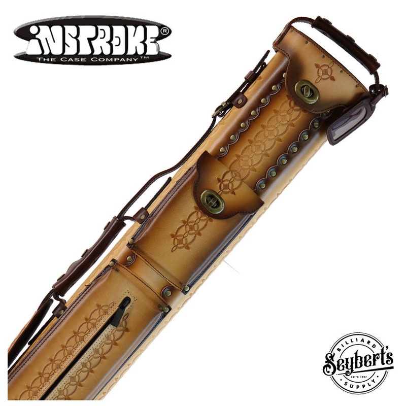 Instroke Saddle D05 Brown 2×4 Pool Cue Case – 24D05DB