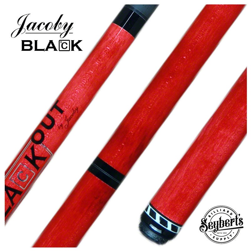 Jacoby BlaCkOut Red No Wrap Break/Jump Cue – JACBKOUTRD