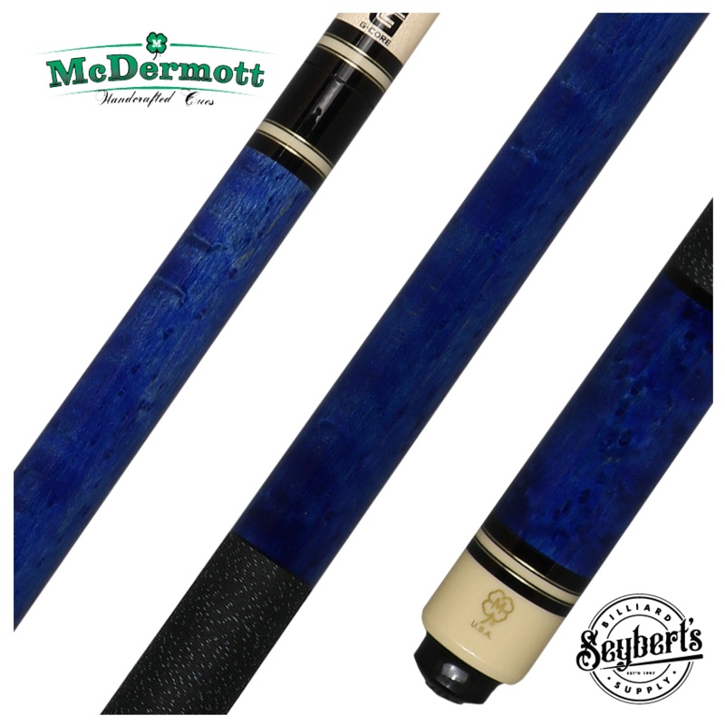 McDermott G Series Blue Stained Birdseye Maple Pool Cue – G201