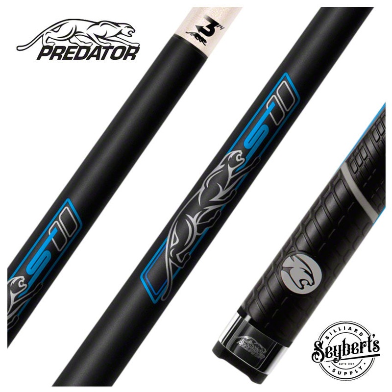 Predator Sport 3 Amp Sport Wrap Uni-Loc Play Pool Cue – SPORT3BKSWUNI
