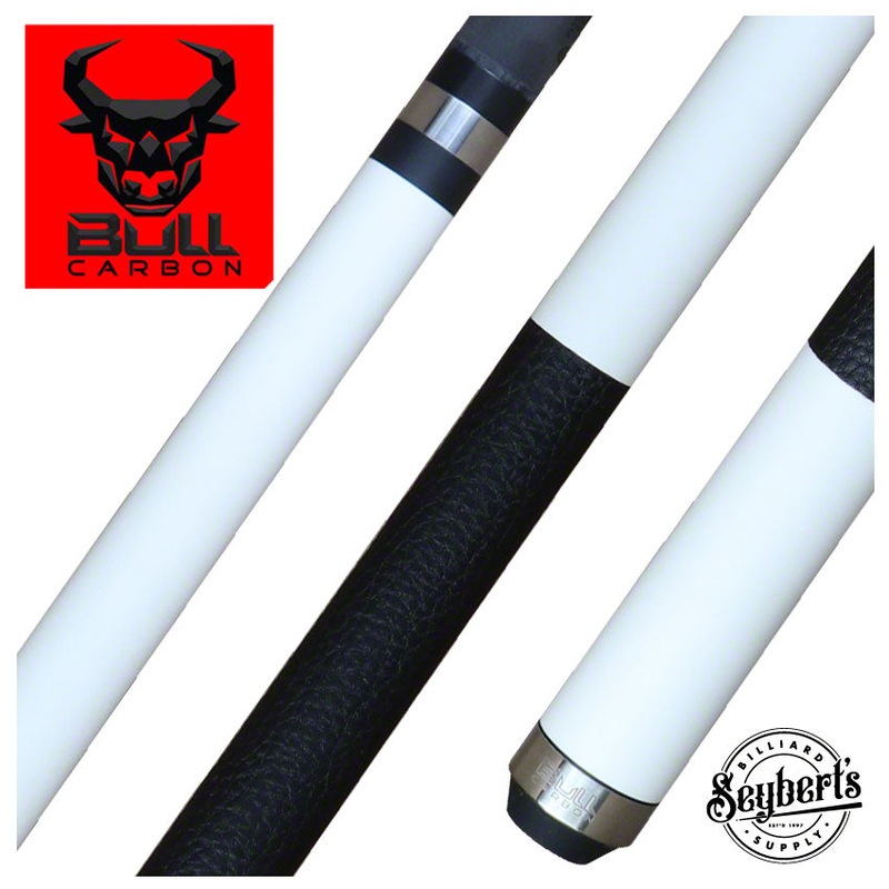 Bull Carbon White Pool Cue with Bull Carbon Shaft – LD15
