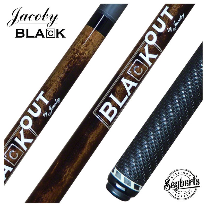 Jacoby BlaCkOut Brown with Wrap Carbon Fiber Break/Jump Cue – JACBKOUTSGBR