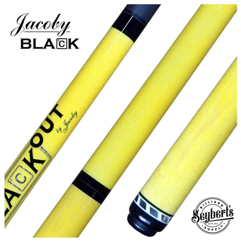 Jacoby BlaCkOut Yellow No Wrap Break/Jump Cue – JACBKOUTYEL