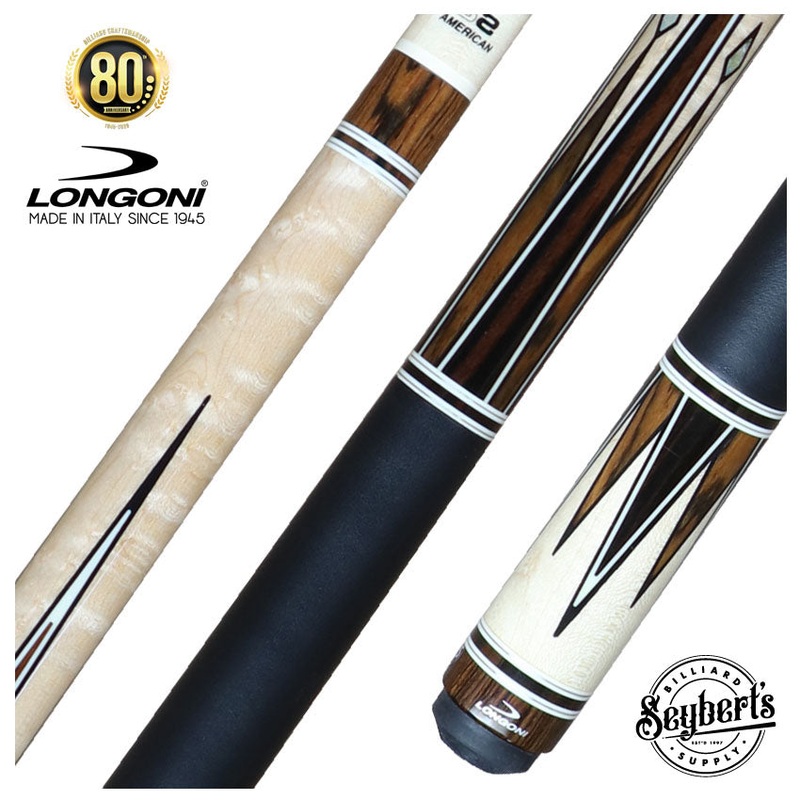 Longoni Minerva 8 Point Bocote Pool Cue with S2 American Wood Shaft – LG24402