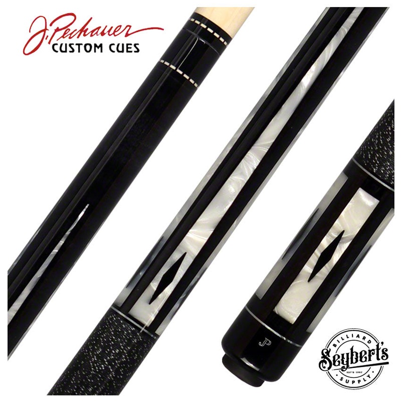 Pechauer JP Series Ebony Stained Maple with Pearl Points Pool Cue – JP17S