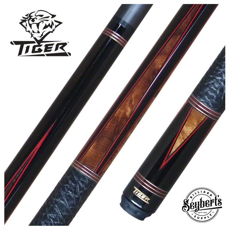 Tiger High Performance Series Cue – Red W/ Leather Wrap – HD-2RW