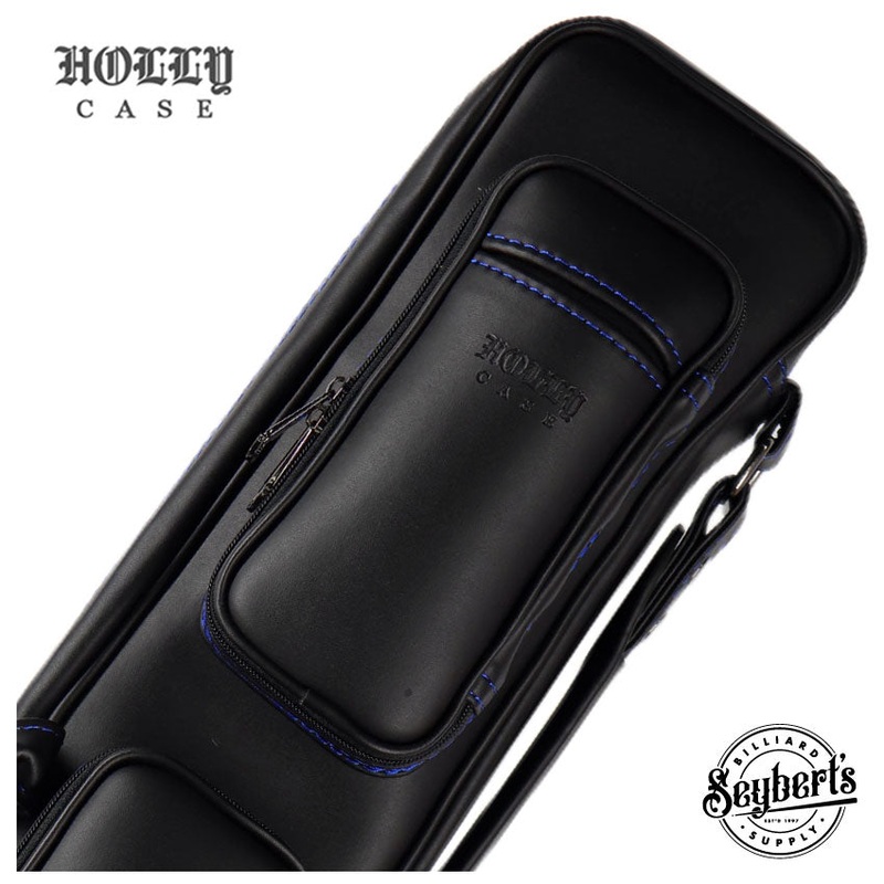 Holly Butterfly Stitched Blue 3×5 Pool Cue Case – BTF35B