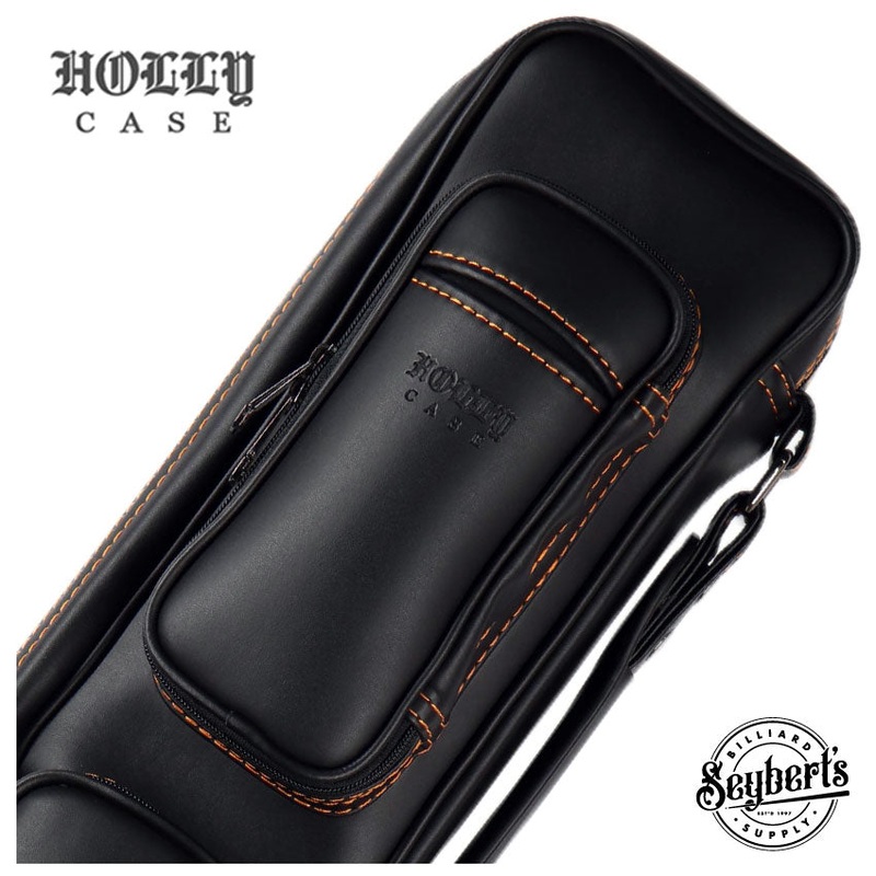 Holly Butterfly Stitched Orange 3×5 Pool Cue Case – BTF35O