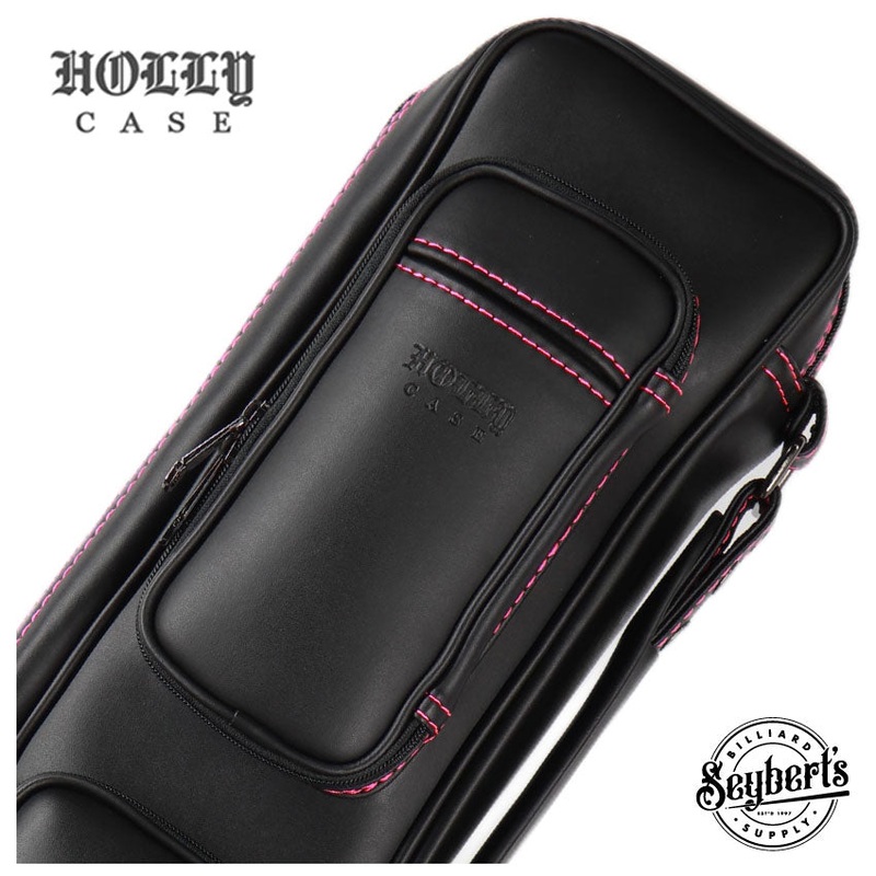 Holly Butterfly Stitched Pink 3×5 Pool Cue Case – BTF35P