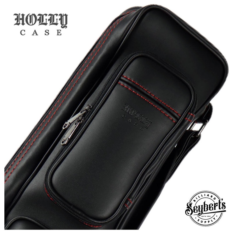 Holly Butterfly Stitched Red 3×5 Pool Cue Case – BTF35R