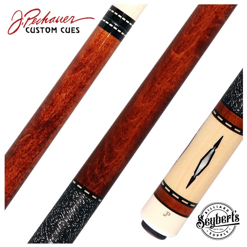 Pechauer JP T Series Chestnut-Stained Maple Pool Cue with Linen Wrap