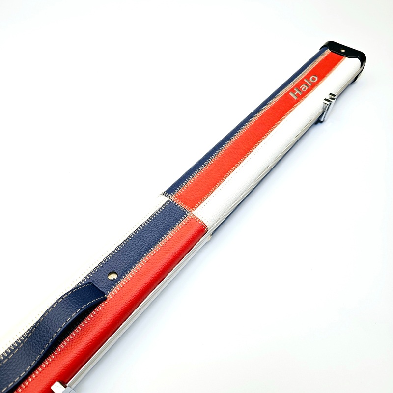 Peradon Limited Edition Halo Red, White & Blue Block 3/4 Cue Case