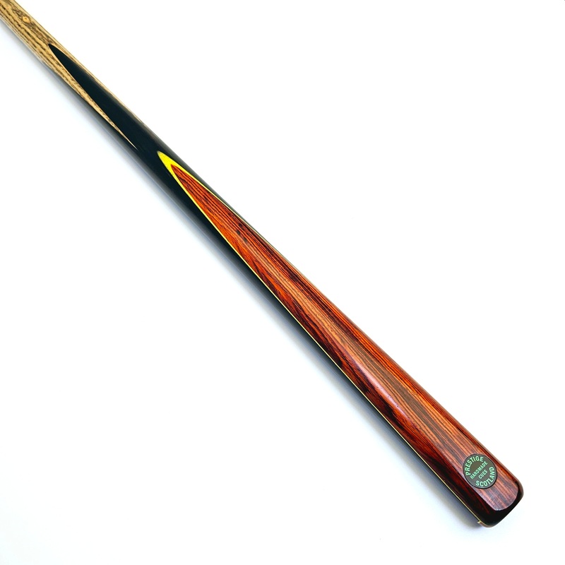 Prestige Cues Green Plate – One Piece Snooker Cue 9.6mm Tip, 18.2oz, 57″