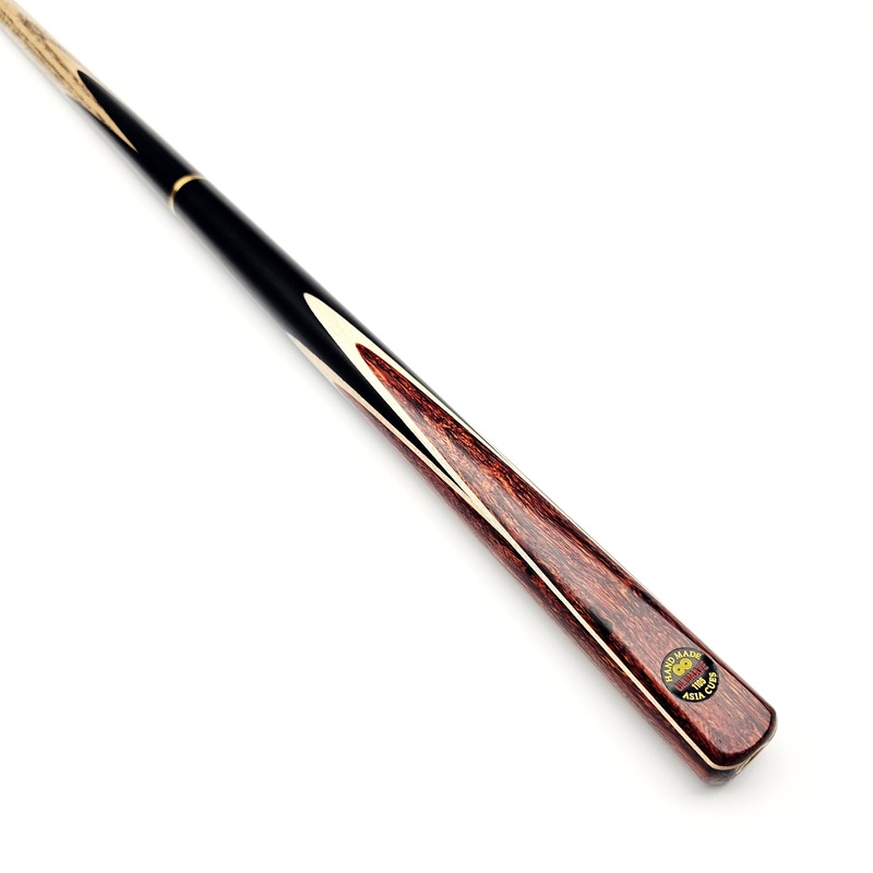 Asia Cues Ultimate No.1105 – 3/4 Jointed Snooker Cue 9.3mm Tip, 17.9oz, 57.5″