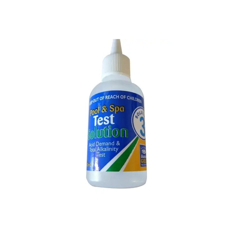 Aussie Gold Solution No.3 Acid Demand & TA 30ml Suits 4 in 1 Pool Test Kit