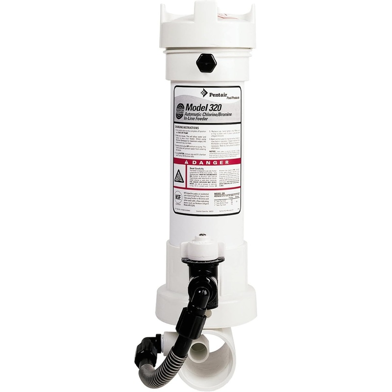 Pentair #320 in-line feeder (white body) – 11L/98S Tablets