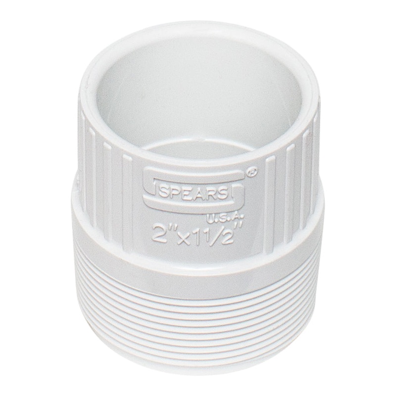 Spears 436-251 – 2X1-1/2 PVC RED MALE ADAPT MPTXSOC SCH40