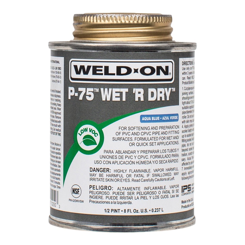 Weld-On PVC Primer – P-75 Wet ‘R Dry
