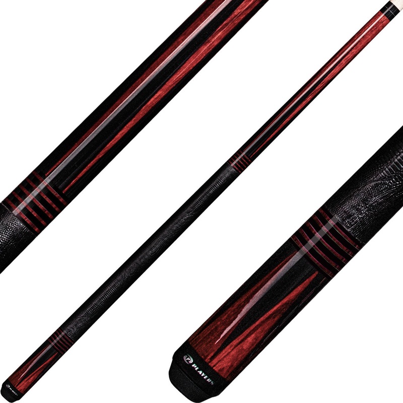 Players E2345 Exotic Series Pool Cue – Cocobolo Stained Zebrawood
