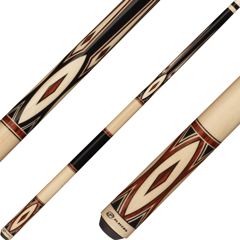 Players G3394 Graphic Series Pool Cue – Natural and Cocobolo